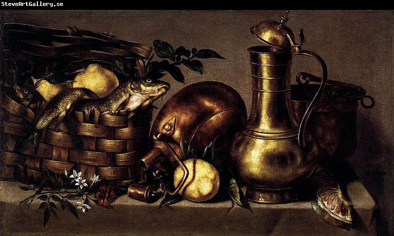 Antonio Ponce Still-Life in the Kitchen